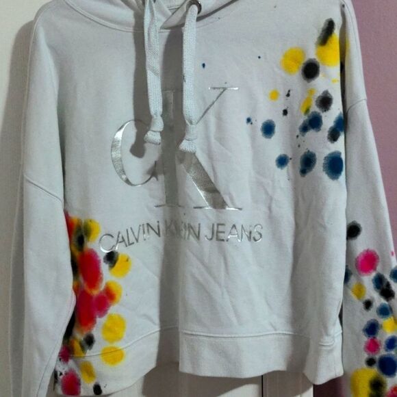 Calvin Klein tie-dye hoodie sweater Small - Picture 2 of 4